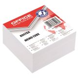 Záznamní kostka bílá 8,5 x 8,5 cm / nelepená vazba