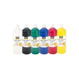 Temperové barvy v lahvi - 6 x 1000 ml