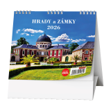 Kalendář stolní MINI Hrady, zámky a památky / BSL1