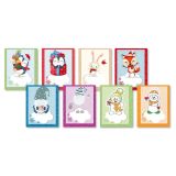 Jmenovky na dárky dětské - samolepící / mix motivů