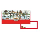 Vánoční obálka na peníze Josef Lada - červená