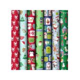 Vánoční balicí papír - dětský mix / 70 x 200 cm