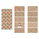 Vánoční obálka DL - mix KRAFT