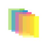 Obaly na sešity LUMA NEON - A4 / barevný mix / 10 ks