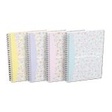 Blok Oxford Floral - A5 / linka / 60 listů / mix motivů