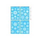 Okenní fólie Glitr - mix bílé vločky / 20 x 30 cm