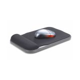 Výškově nastavitelná gelová podložka pod myš - černá