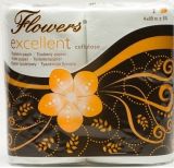 Toaletní papír Flowers Ecellent - dvouvrstvý / bílá