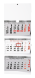 Kalendář nástěnný pracovní - tříměsíční skládaný / BNC5