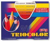 Pastelky Koh-i-noor Triocolor silné / trojhranné / 24ks