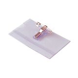 Jmenovka s klipem Concorde - 6 x 9 cm / na šířku / s klipem i špendlíkem