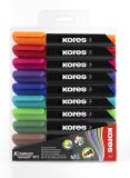 Popisovač Kores K-Marker Permanent - sada 10 ks / kulatý hrot