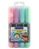 Zvýrazňovač Centropen Flexi Soft pastel 8542 / sada 4 ks