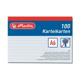 Náhradní karty do kartotéky - karty A6 / 100 ks