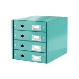 Zásuvkový box Leitz Click & Store - 4 zásuvky / ledově modrá