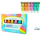 Akrylová barva LUMA - 6 barev / pastelové