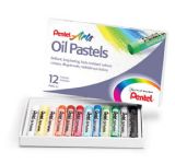 Olejové pastely Pentel - 12 barev