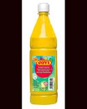 Tekuté temperové barvy JOVI v lahvi - 1000 ml / žlutá