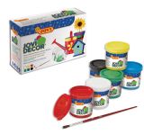 Akrylové barvy JOVI DECOR - 6 x 55 ml + štětec