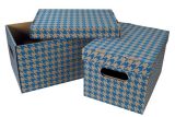 Krabice Emba úložná s víkem A4 /  30 x 22,5 x 20 cm /  modrá