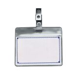 Jmenovka s klipem - 6 x 9 cm / na šířku / s klipem