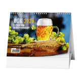 Kalendář stolní obrázkový Rok s českými pivovary / BSE10