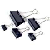 Klipy kovové černé - 32 mm