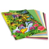 Barevné papíry A4 - nelepicí 8 listů