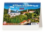 Kalendář stolní obrázkový Křížem krážem ČR / S23