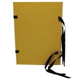 Spisové desky s tkanicí prešpánové - žlutá