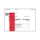 Obálky B6 s doručenkou, vytrhovací okénko - s červeným pruhem / 1000 ks