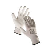 Ochranné rukavice bezešvé - BUNTING / bílé / vel.8