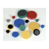 Magnety - průměr 24 mm/ žluté/ 10 ks