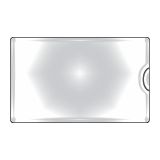 Samolepicí kapsy na vizitky - boční vkládání / 10 ks