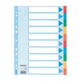 Rozdružovač A4 kartonový Esselte - barevný / 10 listů