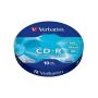 CD-R 700MB, 80min., 52x, DL Extra Protection, Verbatim, 10ks ve fólii ,balení 10 ks