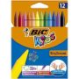 Voskové pastelky PlastiDecor, 12 různých barev, BIC 945764
