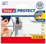 Protiskluzové ochranné podložky Protect 57898, transparentní, 8 mm, TESA ,balení 28 ks