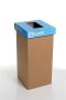 Koš na tříděný odpad Mini, recyklovaný, anglický popis, modrá, 20 l, RECOBIN