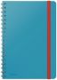 Spirálový sešit Cosy Soft Touch, matně modrá, čtverečkovaný, B5, 80 listů, LEITZ