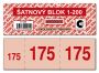 Šatnové bloky Baloušek 135 x 47 mm / 1-200 / 8 odstínů barev / ET295