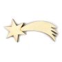 Dřevěný výřez - kometa / 5,5cm