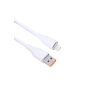 Kabel nabíjecí silikonový - USB 2.0 A - Lightning konektor / 1 m