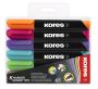 Popisovač Kores K-Marker Permanent - sada 6 ks / kulatý hrot