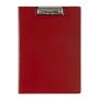 Dvojdeska A4 s klipem - červená