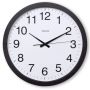 Nástěnné hodiny Hama Jumbo Aruba tiché / černé / průměr 40 cm