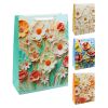 Dárková taška 2049 Flowers, velikost M 26 x 12 x 32 cm (mix 4 vzorů)