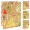 Dárková taška vánoční 9092 velikost L 30 x 12 x 42 cm (mix 4 vzorů)