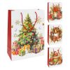 Dárková taška vánoční 99170 velikost M 26 x 10 x 32 cm (mix 4 vzorů)