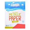 Dekorační papír A4 10 ks červený metallic 250 g